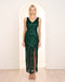 Saige V Neck Sequin Gown