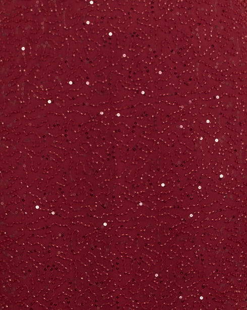 Aster Cowl Neck Beaded Gown