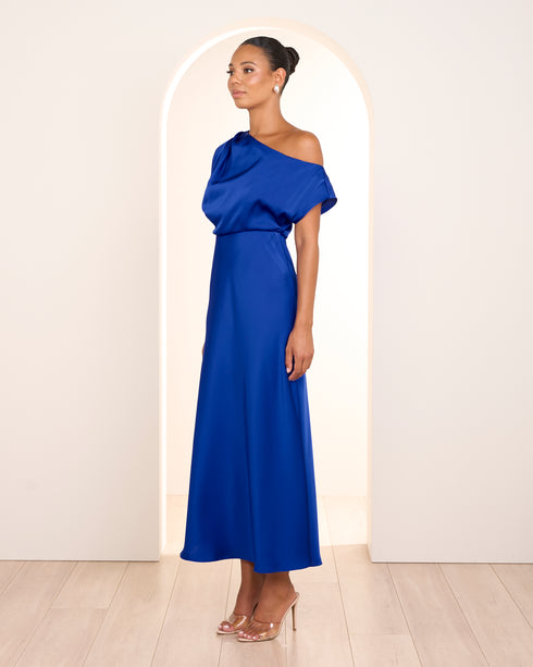 Umani Asymmetric Neck Dress