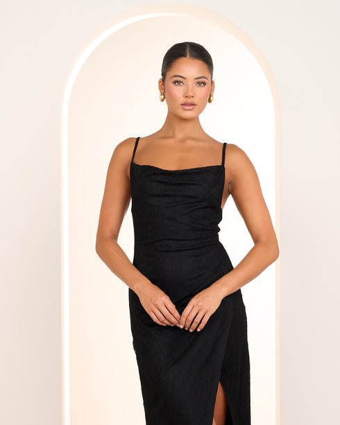 Davina Cowl Neck Gown