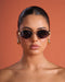 Simona Gold Frame Sunglasses