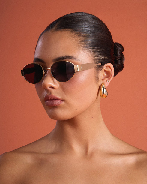 Simona Gold Frame Sunglasses