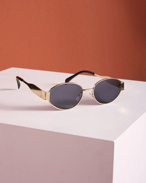 Simona Gold Frame Sunglasses