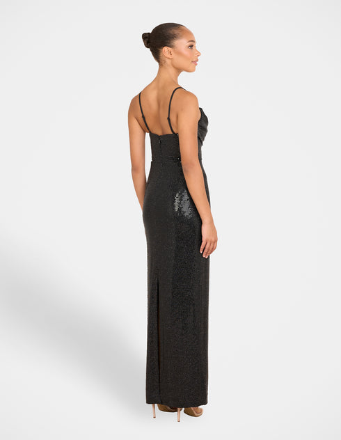 Odita Cowl Neck Maxi Dress