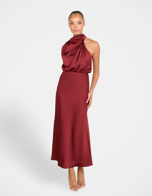 Dominic High Neck Midi Dress