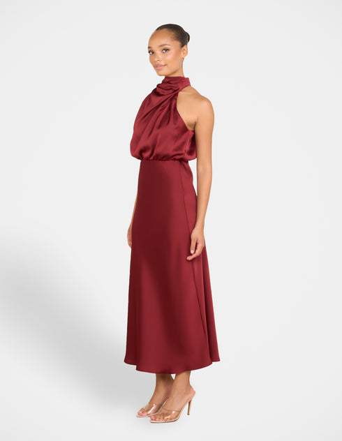 Dominic High Neck Midi Dress