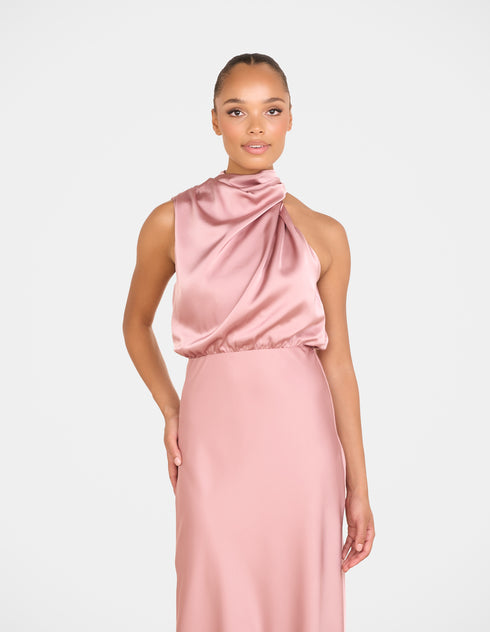 Dominic High Neck Midi Dress