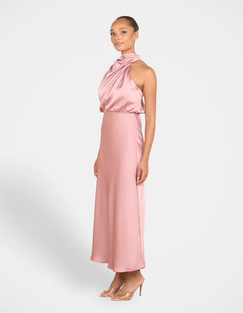 Dominic High Neck Midi Dress