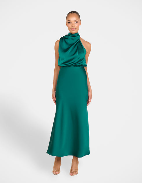 Dominic High Neck Midi Dress
