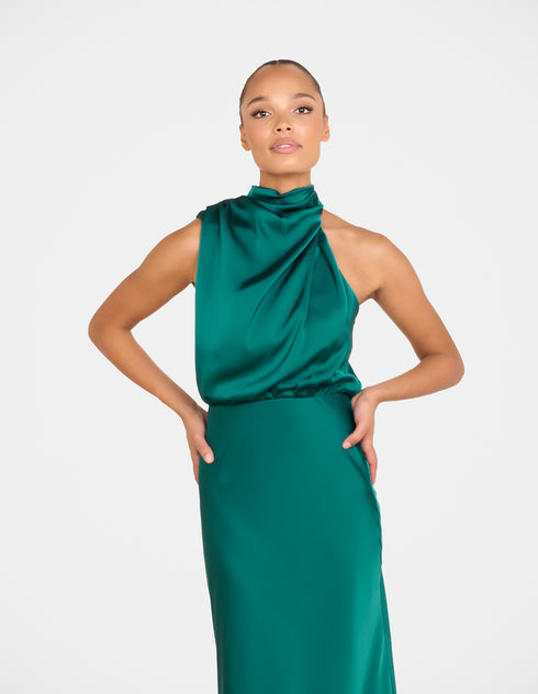 Dominic High Neck Midi Dress