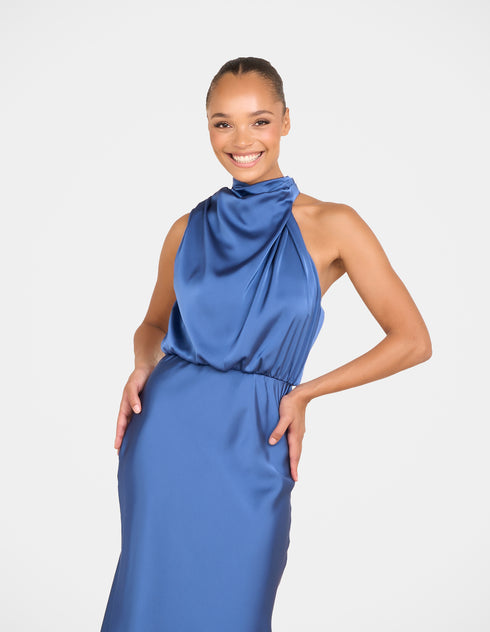 Dominic High Neck Midi Dress