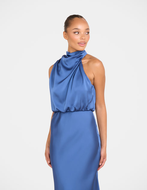 Dominic High Neck Midi Dress