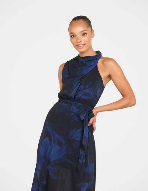 Roma High Neck Maxi Dress