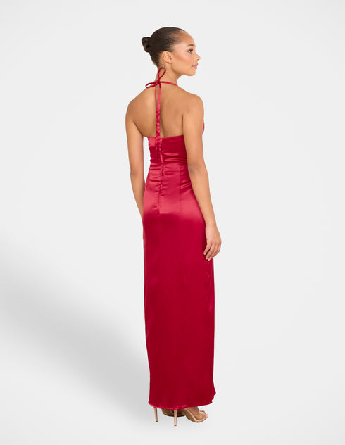 Orla V-neck Halter Gown
