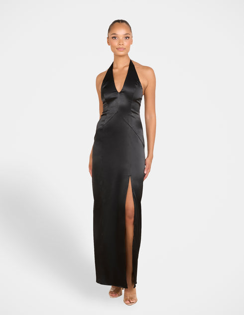 Orla V-neck Halter Gown
