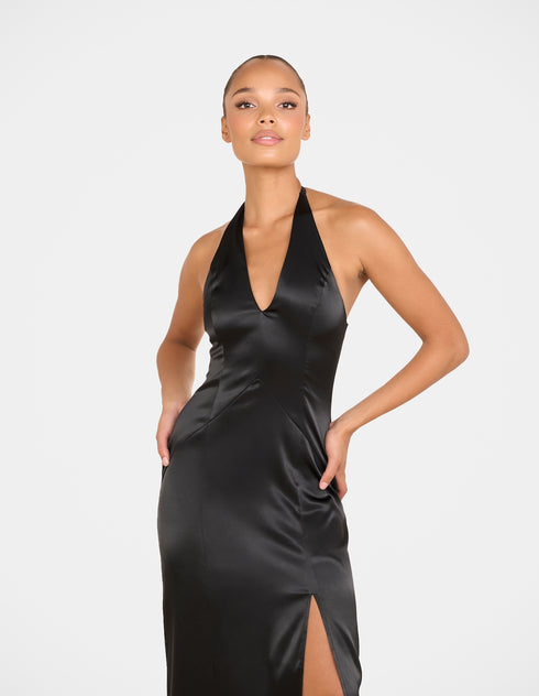 Orla V-neck Halter Gown