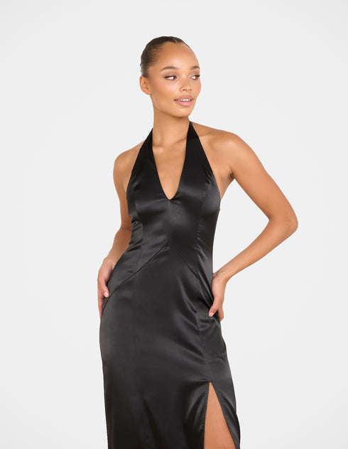 Orla V-neck Halter Gown