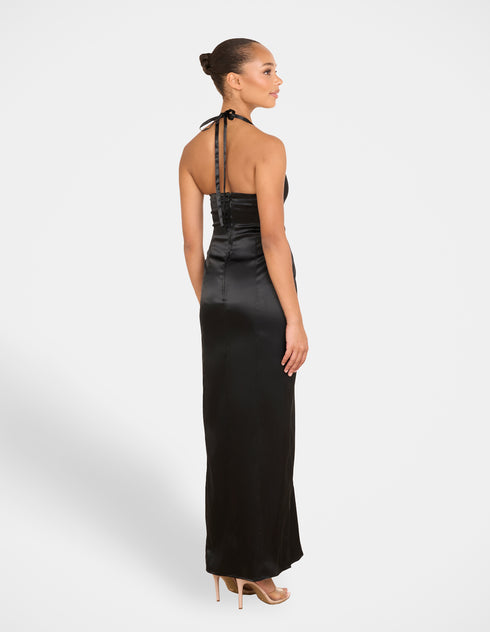 Orla V-neck Halter Gown