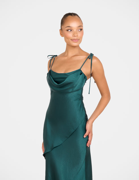 Helene Asymmetric Maxi Dress
