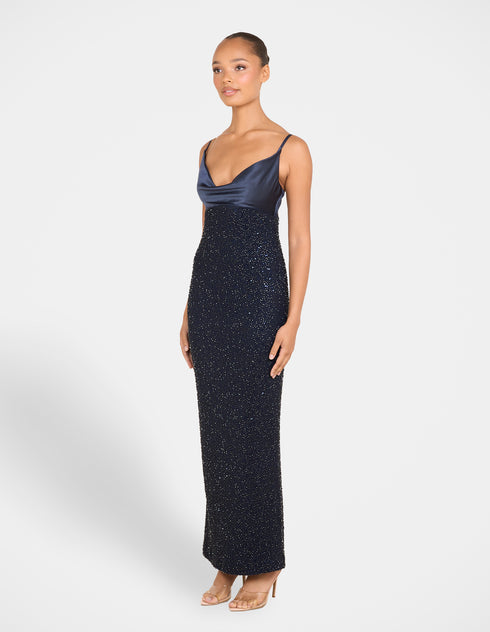 Adeline Cowl Neck Gown