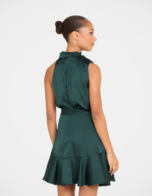 Bebe Cowl Neck Mini Dress