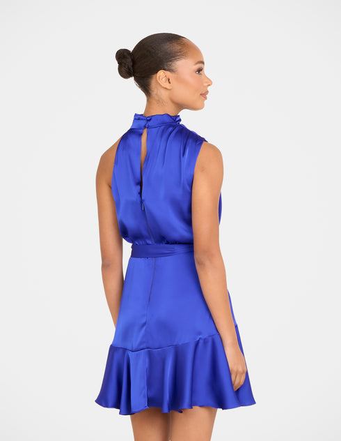 Bebe Cowl Neck Mini Dress