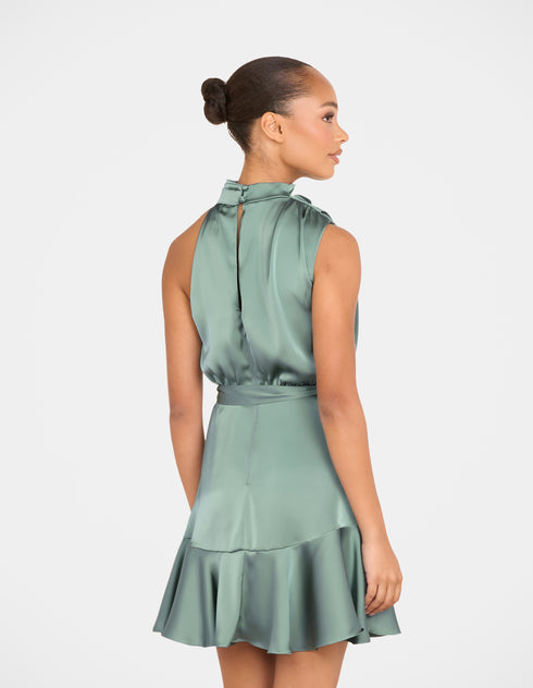 Bebe Cowl Neck Mini Dress