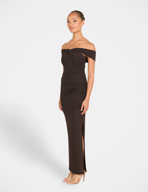 Rohdia Off Shoulder Maxi Dress