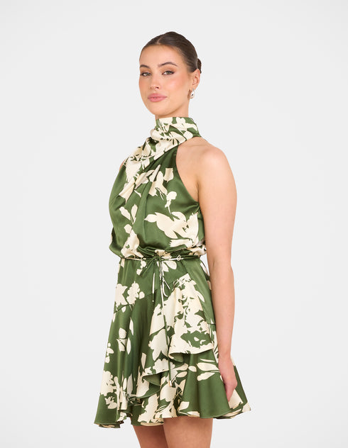 Dhaka Frill Hem Mini Dress