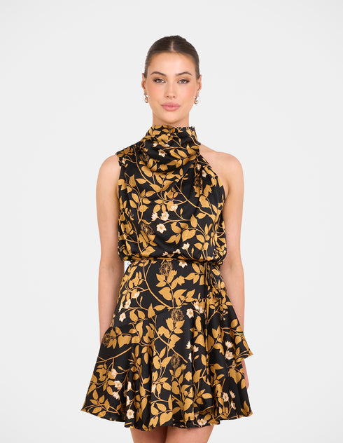 Raleigh Frill Hem Mini Dress