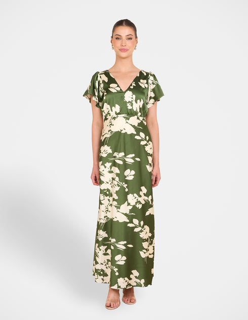 Fuji Satin Maxi Dress