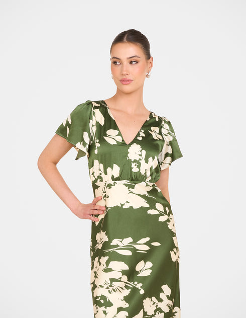 Fuji Satin Maxi Dress