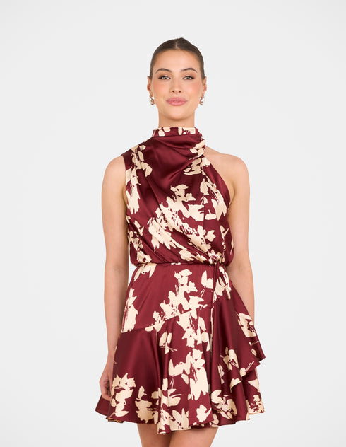 Isadora Frill Hem Mini Dress