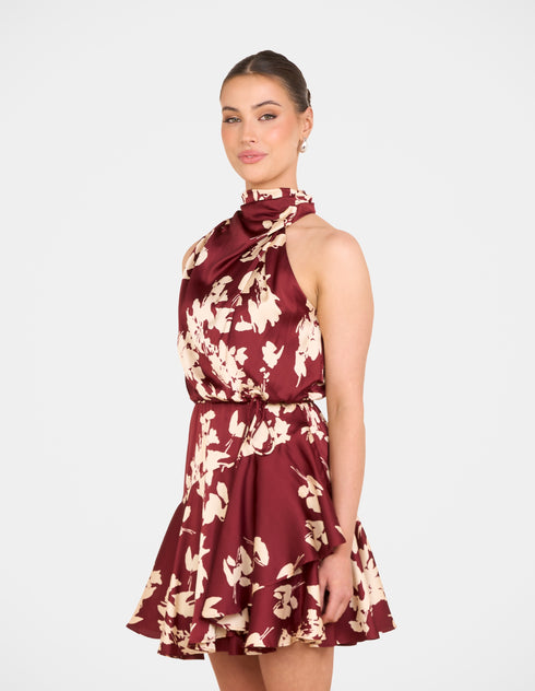 Isadora Frill Hem Mini Dress