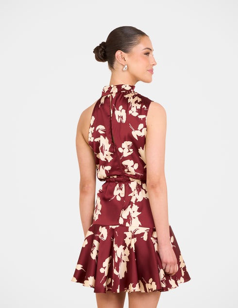 Isadora Frill Hem Mini Dress