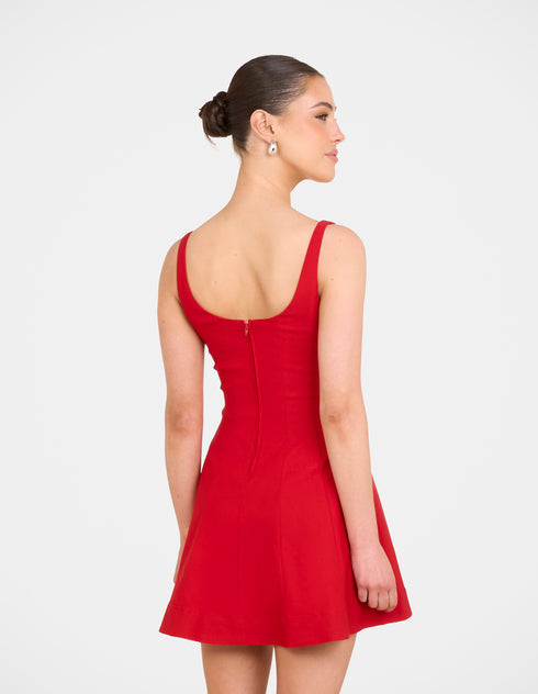 Simone Square Neck Mini Dress