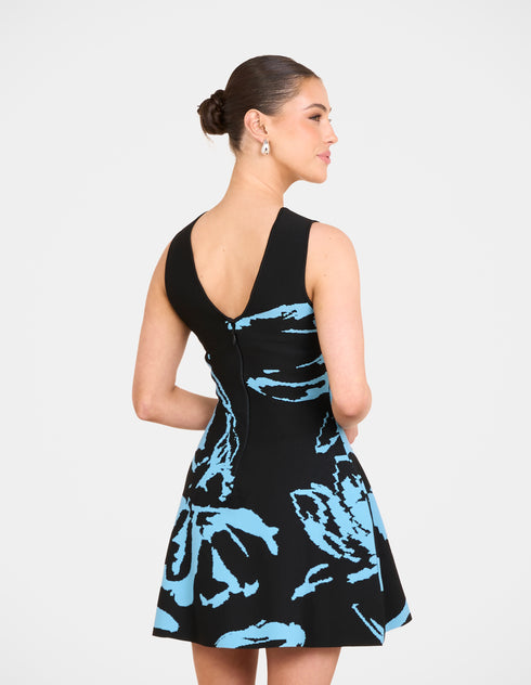 River A-line Knit Mini Dress