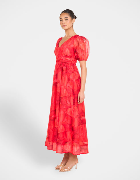 Dua Puff Sleeve Maxi Dress