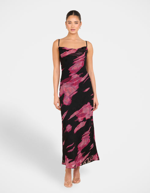 Diaz Cowl Neck Maxi Dress