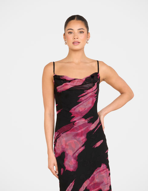 Diaz Cowl Neck Maxi Dress