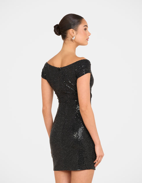 Nat Off Shoulder Mini Dress