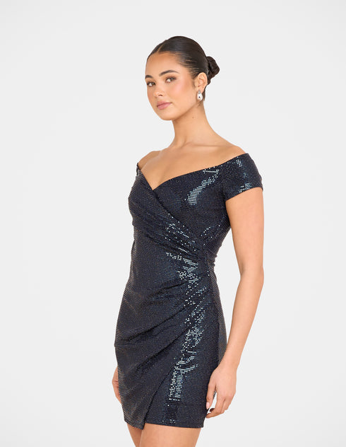 Nat Off Shoulder Mini Dress