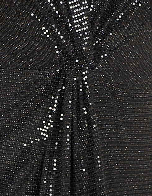 Zali Plunge Metallic Gown