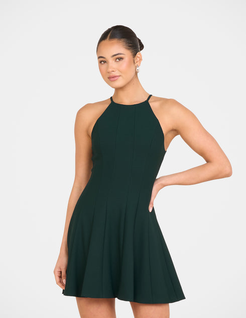 Gab High Neck Mini Dress