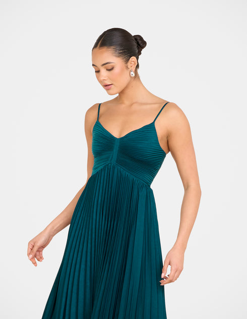 Evgeniya Pleated Maxi Dress