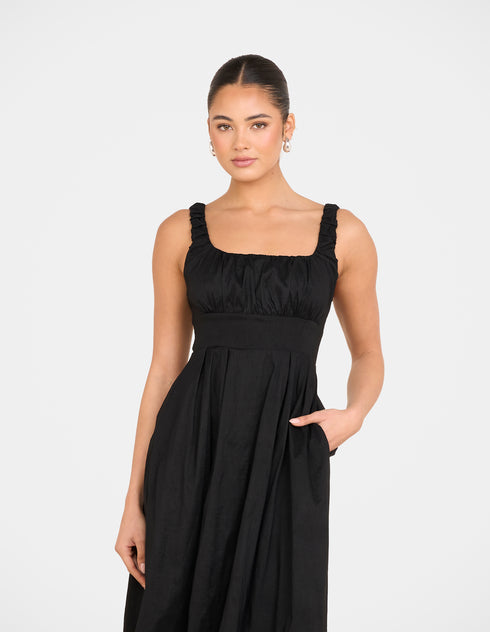 Jeanette A-line Midi Dress