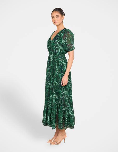 Izmir Tie Front Maxi Dress