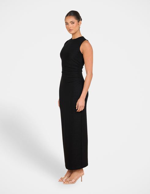 Margo High Neck Lurex Maxi