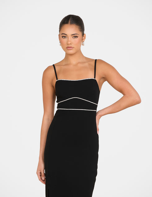 Juliana Diamante Trim Gown