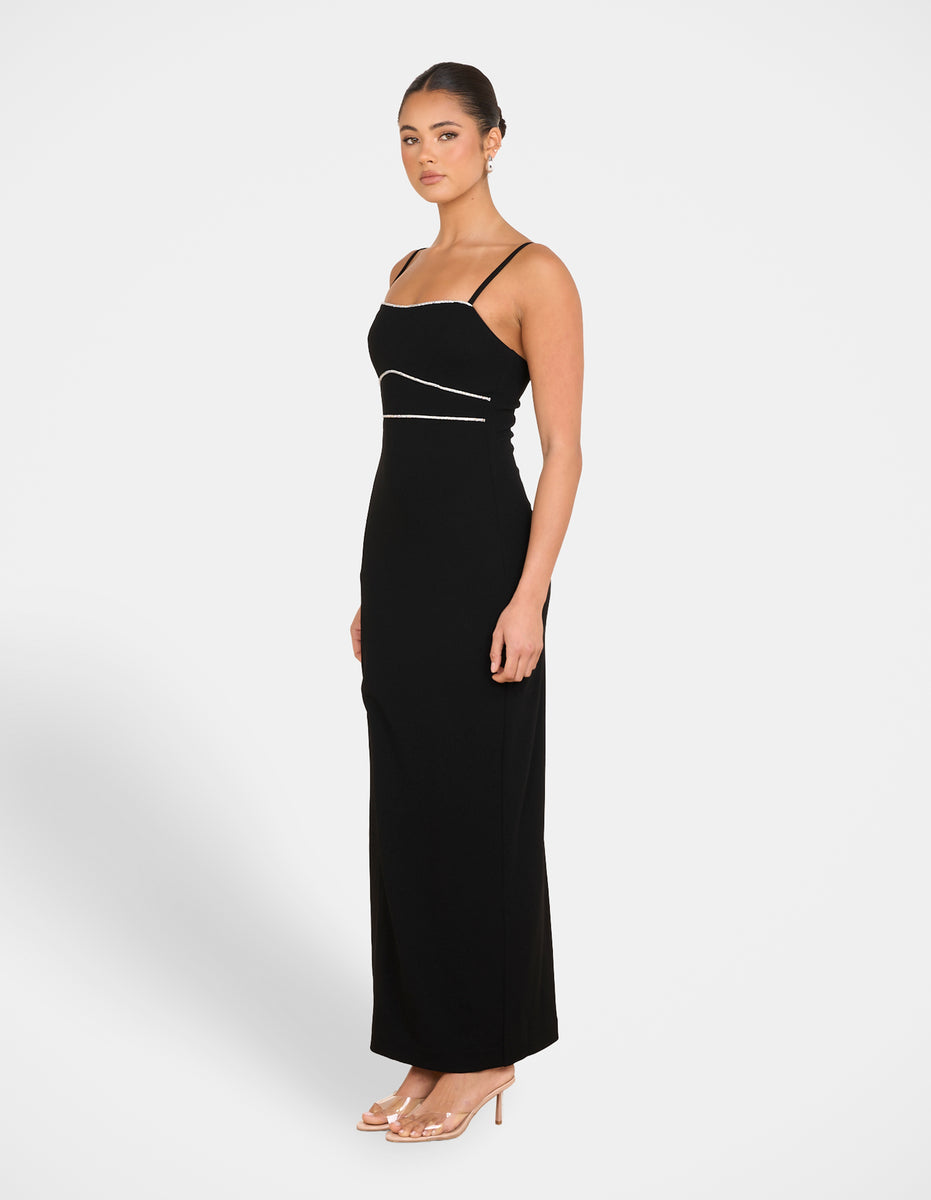 myer black tie dress
